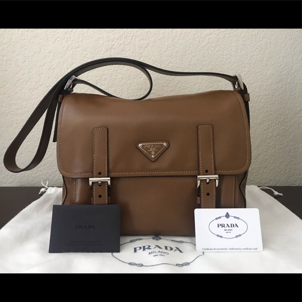 ❌SOLD❌ Prada soft calf leather crossbody bag